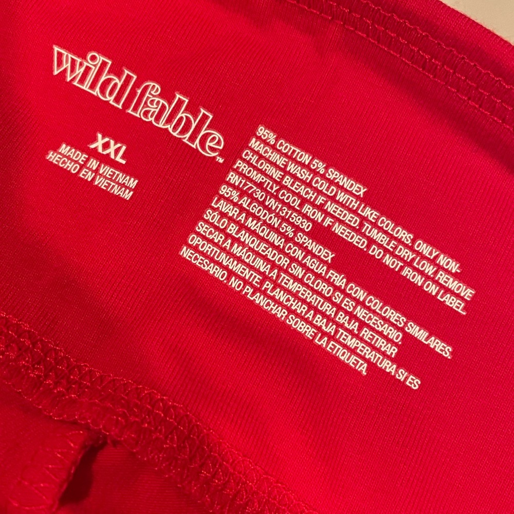 Wild Fable Classic Solid Red Leggings XXL - Picture 3 of 4